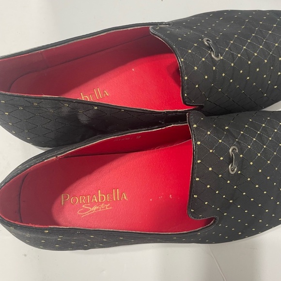 Men’s Portabella Signature Elegant Black Loafers with Red Interior Size 9 - Picture 5 of 5